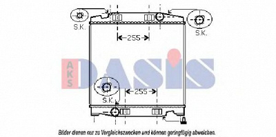 AKS DASIS 400016n -  Радиатор, охлаждение двигателя
